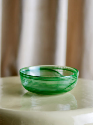 Ciotola in vetro verde Amelie Ø21,5×7,5 cm