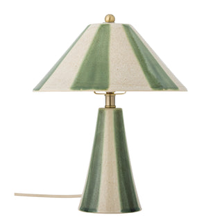 Table lamp in green and beige ceramic Olive Ø29×35 cm