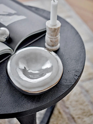 Schale Keramik silber Shine 18cm
