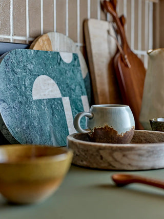 Mok aardewerk bruin / grijs Paula - 275ml