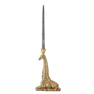 Candelabro in poliresina oro Twiga 32cm