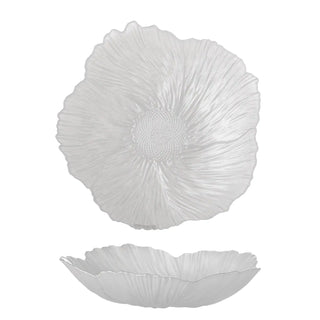 Piatto in vetro bianco Iani 26cm