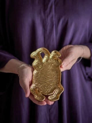 Vassoio in ghisa oro Lester 19cm