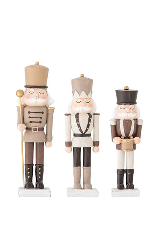 Decoración de poliresina marrón Darryl Deco - set de 3