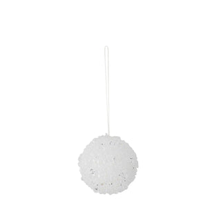 Christmas ball plastic white Nicolet