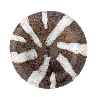 Brown earthenware bowl Ladris 23cm