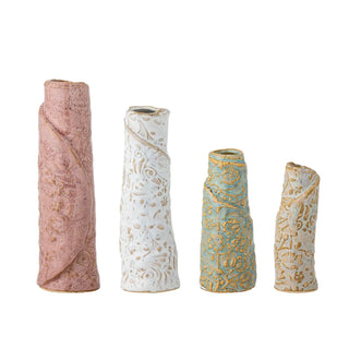 Jarrón de cerámica marrón Temple - set de 4