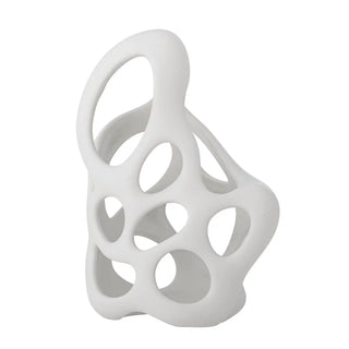 Figura decorativa de polyresina blanca Chanet 22cm