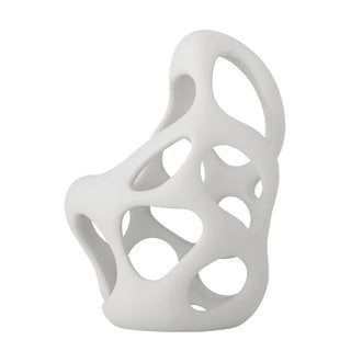 Figura decorativa de polyresina blanca Chanet 22cm