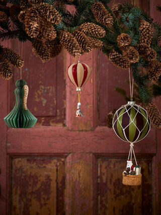 Juleornament glas rød Hettie 23cm