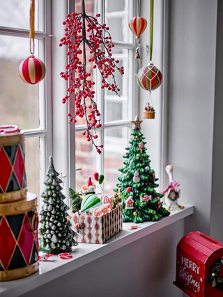 Juleornament glas rød Hettie 23cm