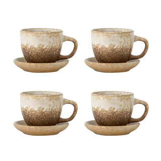 Taza de cerámica nature Brenta - set de 4