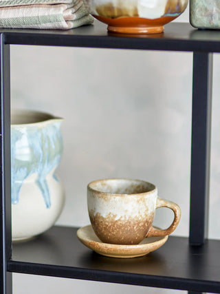 Becher Keramik nature Brenta – Set mit 4