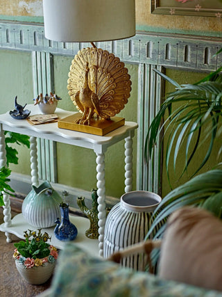 Vaas aardewerk blauw Kali 16cm