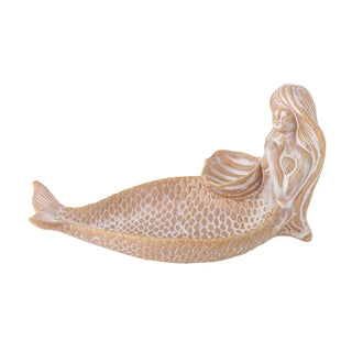 Bandeja de cerámica beige/natural Abitha