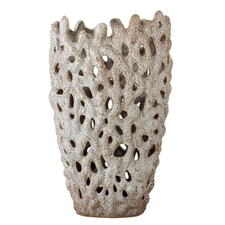 Vase Keramik weiß Eunice 37cm