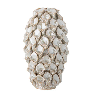 Jarrón de cerámica blanco Glenda 34cm