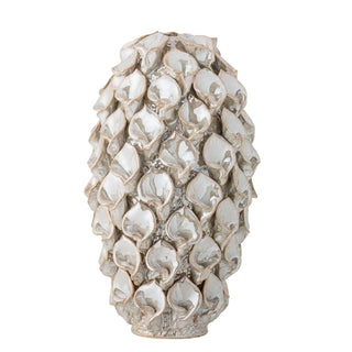 Jarrón de cerámica blanco Glenda 34cm