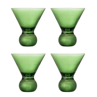 Cocktailglas glas groen Corliss - 4 stuks