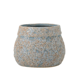 Bloempot aardewerk grijs Mayia 16cm