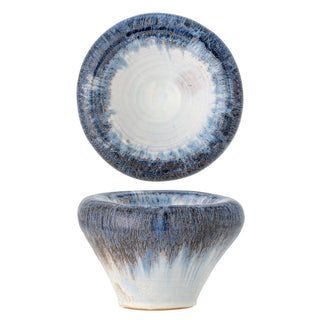 Schaal aardewerk blauw Finna