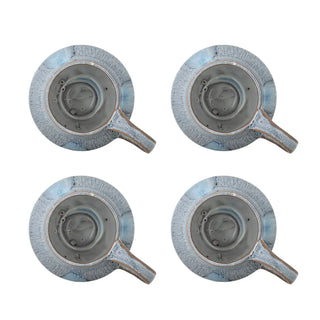 Mok aardewerk blauw Bessie - 4 stuks