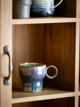 Mok aardewerk blauw Nigel - set van 4