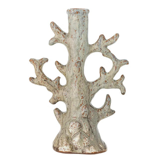 Kerzenhalter Keramik grau Bridget