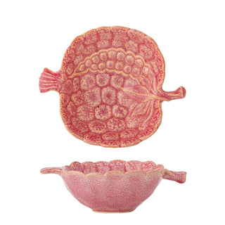 Bandeja de cerámica rosa Gideon