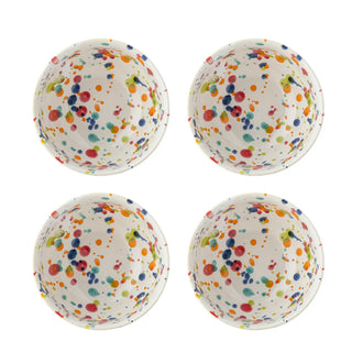 Schaal aardewerk rood Freckles - set van 4