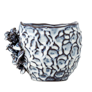 Bloempot aardewerk blauw Malina 17cm