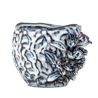 Maceta de cerámica azul Malina