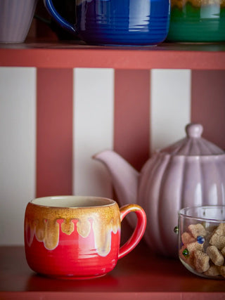 Mok aardewerk rood Sheen - 4 stuks