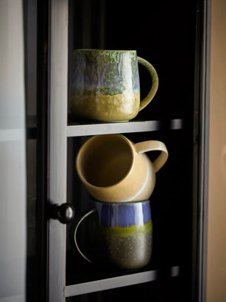 Mok aardewerk blauw Cloe - set van 3