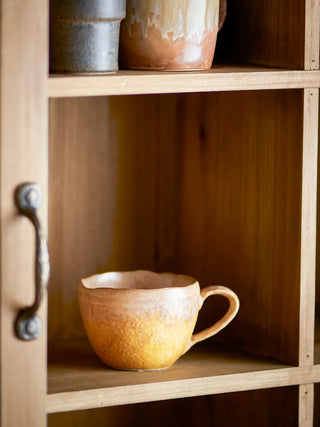 Mok aardewerk geel Milani