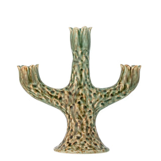 Kerzenhalter Keramik grün Cyrill 21cm