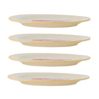 Plato de loza rojo Hadden 27cm