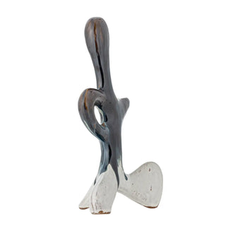 Deco aardewerk blauw Harlan 30cm