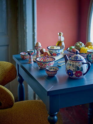 Theepot aardewerk rood Florist 900ml