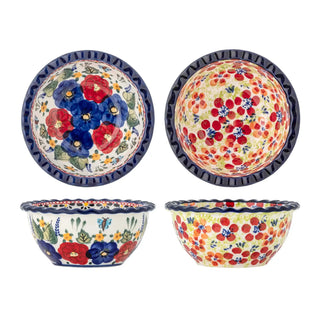 Coupelles en faïence rouge Florist - set de 2