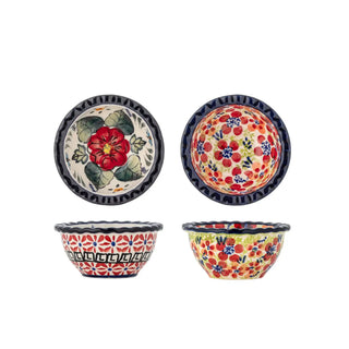 Schaaltjes rood Florist 9cm - set van 2