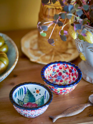 Schaaltjes rood Florist 9cm - set van 2