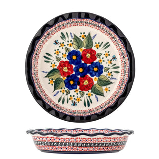 Schaal aardewerk rood Florist 26cm