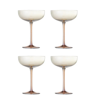 Cocktailglas glas brons Aston - 4 stuks