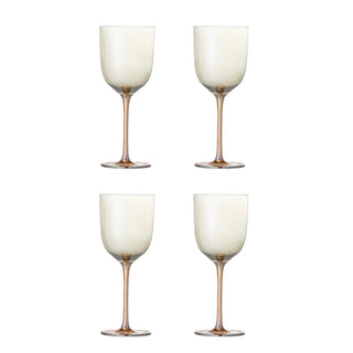 Copa de vino de vidrio bronce Aston - 4 unidades