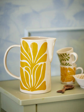 Brocca in ceramica gialla Fauni 2L