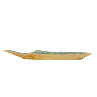 Serveerschaal aardewerk groen Hadden 42cm