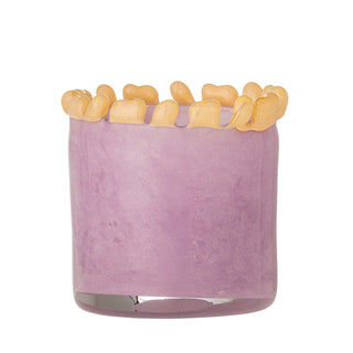 Teelichthalter Glas lila Edger