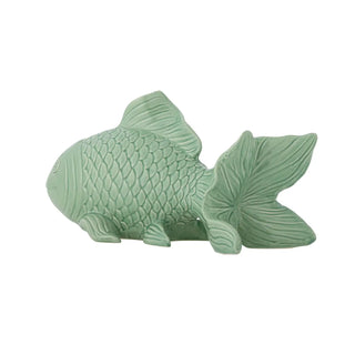 Fischfigur Keramik grün Sukey 27cm