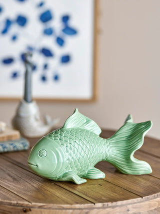 Fischfigur Keramik grün Sukey 27cm